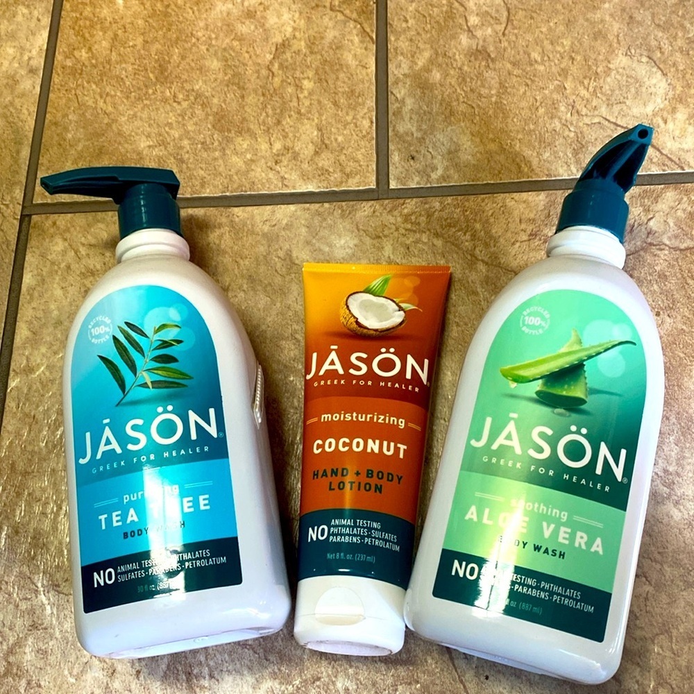 Jason Body Wash/Lotion Bundle Aloe Vera Eucalyptus Natural Oversized